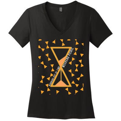 Running Out Of Time Women's V-Neck T-Shirt