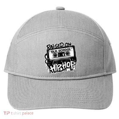 Raised On Old School Hip Hop Anniversary Cassette Graffiti 7-Panel Snapback Hat