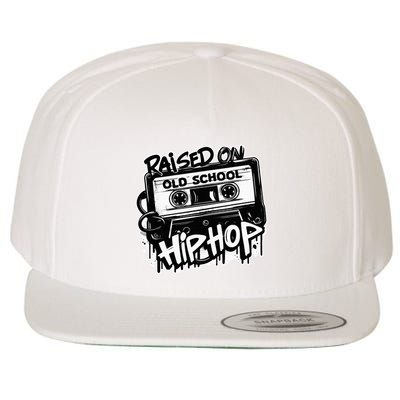 Raised On Old School Hip Hop Anniversary Cassette Graffiti Wool Snapback Cap