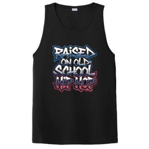 Raised On Old School Hip Hop Cool Gift Cassette Graffiti Rap Gift PosiCharge Competitor Tank