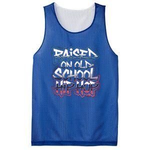 Raised On Old School Hip Hop Cool Gift Cassette Graffiti Rap Gift Mesh Reversible Basketball Jersey Tank