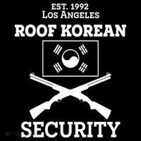 Roof Korean Security Est 1992 Los Angeles Drawstring Bag