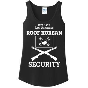 Roof Korean Security Est 1992 Los Angeles Ladies Essential Tank