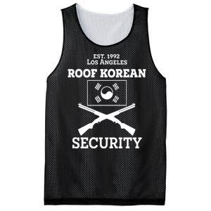 Roof Korean Security Est 1992 Los Angeles Mesh Reversible Basketball Jersey Tank