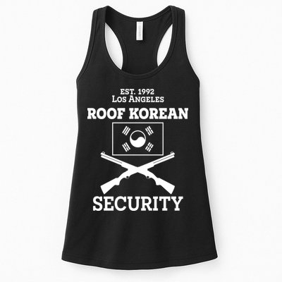 Roof Korean Security Est 1992 Los Angeles Womens Tank Top