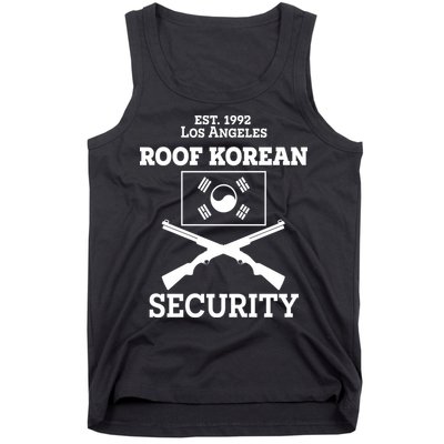 Roof Korean Security Est 1992 Los Angeles Tank Top