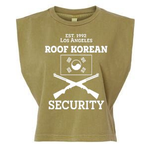 Roof Korean Security Est 1992 Los Angeles Garment-Dyed Women's Muscle Tee