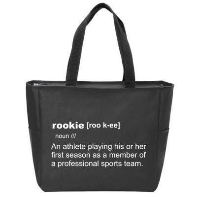 Rookie Definition Basketball All Sports Team Zip Tote Bag