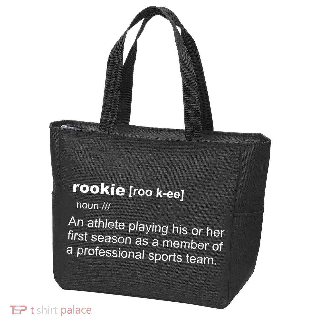 Rookie Definition Basketball All Sports Team Zip Tote Bag