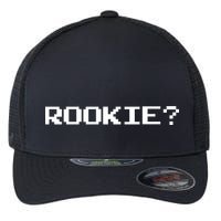 Rookie? Retro Video Game Pixel Basketball Logo Flexfit Unipanel Trucker Cap