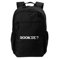 Rookie? Retro Video Game Pixel Basketball Logo Backpack
