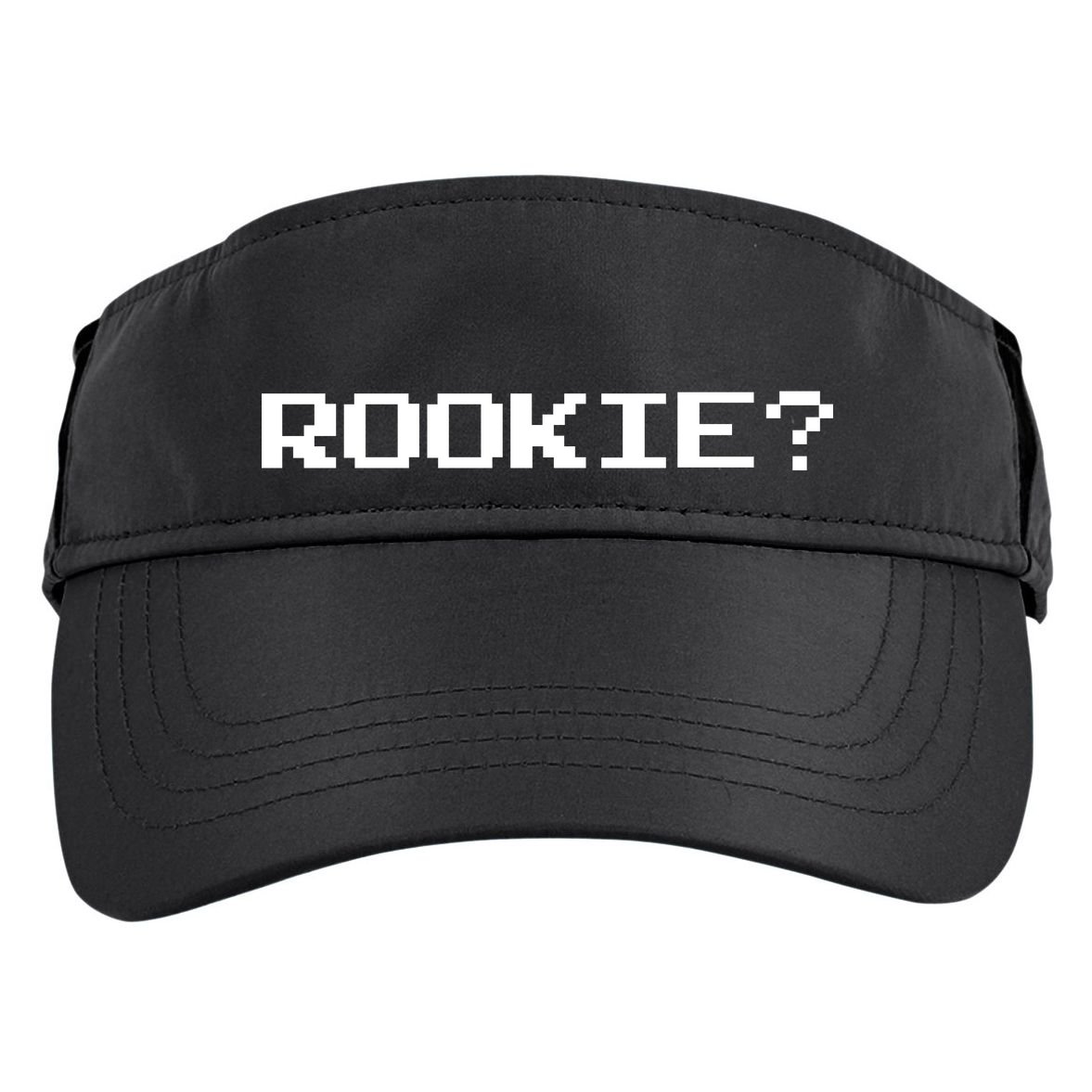 Rookie? Retro Video Game Pixel Basketball Logo Adult Drive Performance Visor