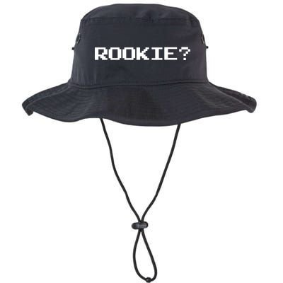 Rookie? Retro Video Game Pixel Basketball Logo Bucket Hat