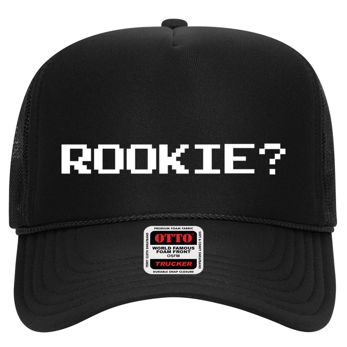 Rookie? Retro Video Game Pixel Basketball Logo Hat