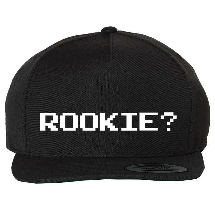 Rookie? Retro Video Game Pixel Basketball Logo Wool Snapback Cap