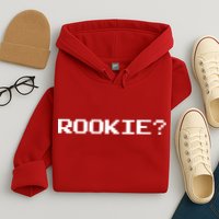 Rookie? Retro Video Game Pixel Basketball Logo Hoodie