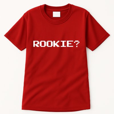 Rookie? Retro Video Game Pixel Basketball Logo Tall T-Shirt