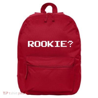 Rookie? Retro Video Game Pixel Basketball Logo 16 in Basic Backpack