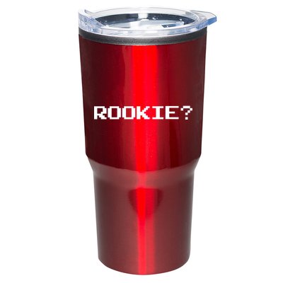 Rookie? Retro Video Game Pixel Basketball Logo Tumbler