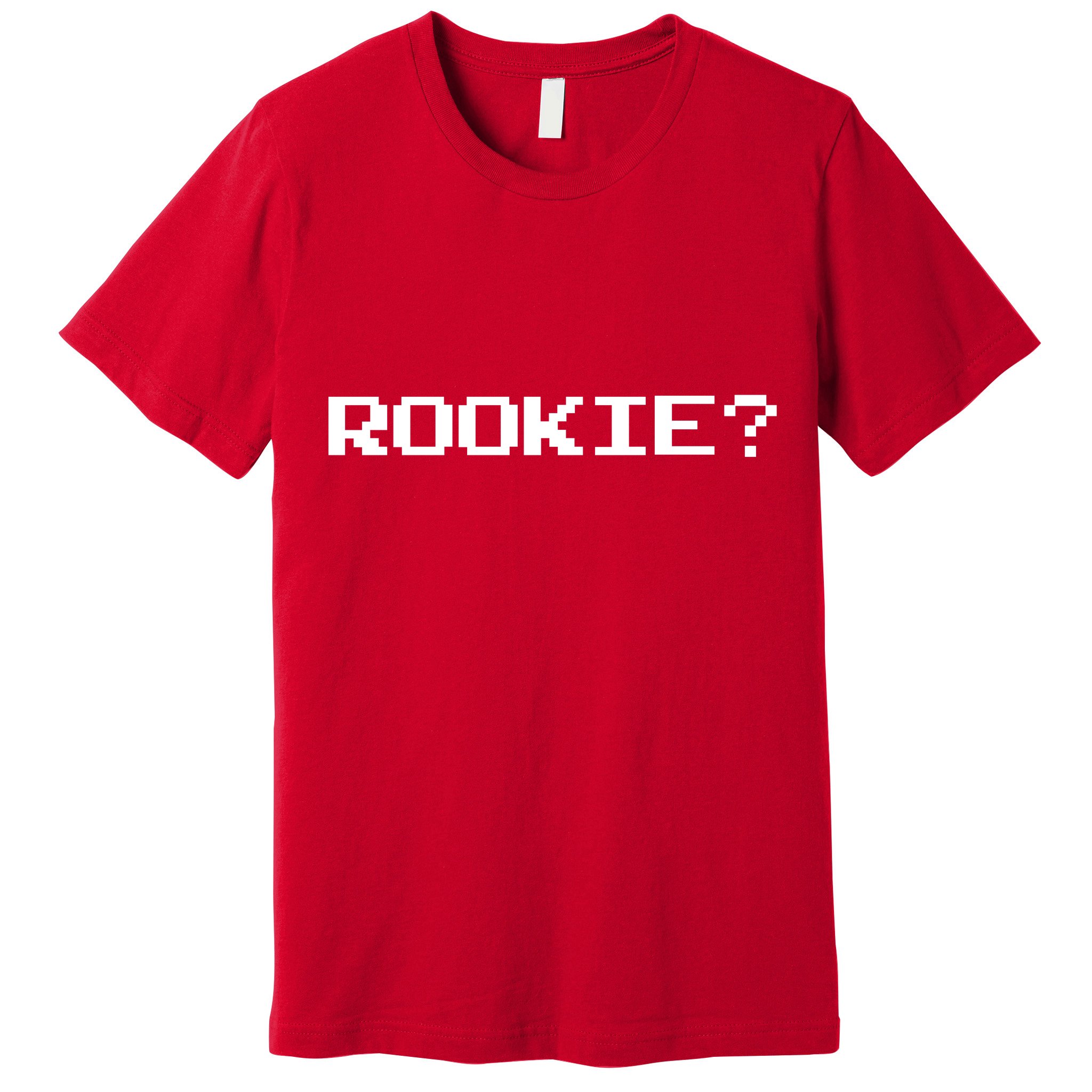 Rookie? Retro Video Game Pixel Basketball Logo Premium T-Shirt