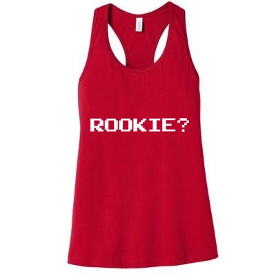 Rookie? Retro Video Game Pixel Basketball Logo Womens Tank Top