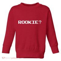 Rookie? Retro Video Game Pixel Basketball Logo Toddler Sweatshirt