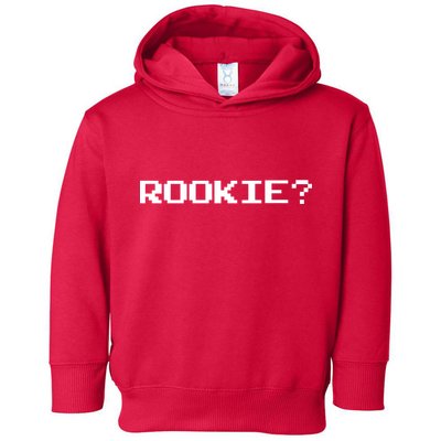 Rookie? Retro Video Game Pixel Basketball Logo Toddler Hoodie