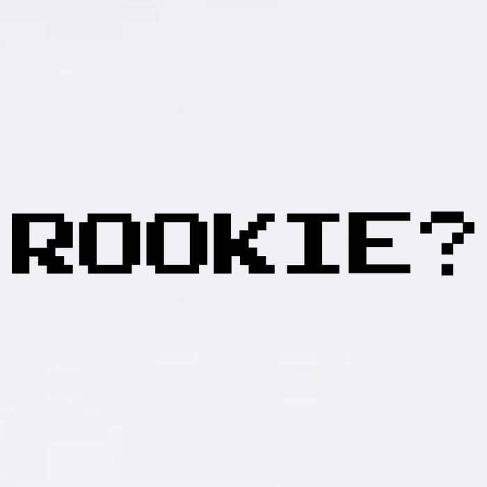 Rookie? Retro Video Game Pixel Basketball Logo Garment-Dyed Sweatshirt