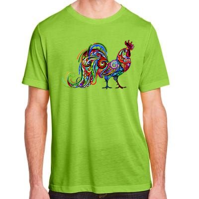 Rooster Trippy Cockerel Cock Adult ChromaSoft Performance T-Shirt