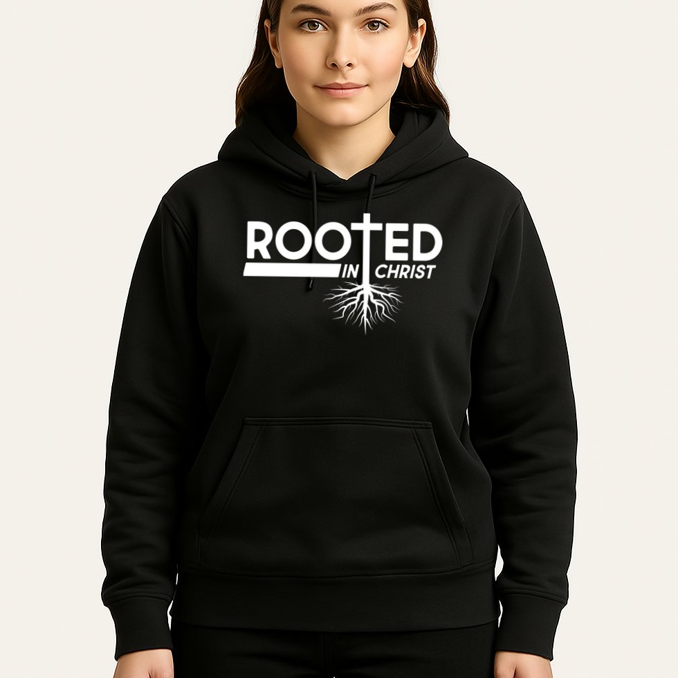Rooted In Christ Tree Roots Hoodie