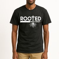 Rooted In Christ Tree Roots Tall T-Shirt