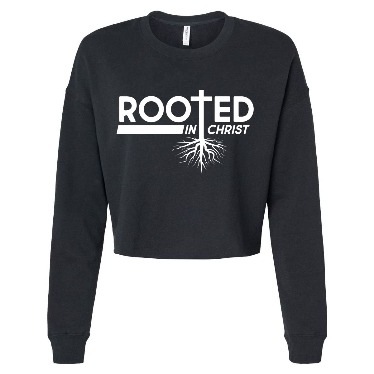 Rooted In Christ Tree Roots V-Neck T-Shirt