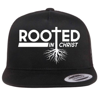Rooted In Christ Tree Roots Flatbill Hat