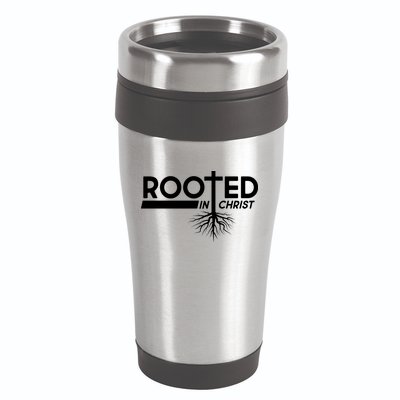 Rooted In Christ Tree Roots 16oz Travel Tumbler