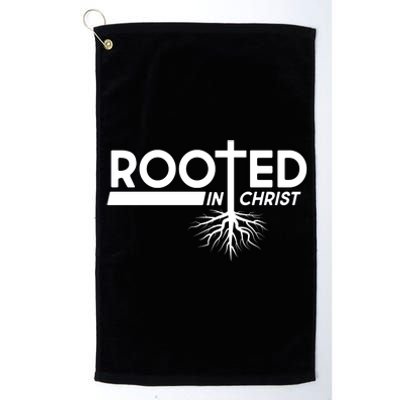 Rooted In Christ Tree Roots Platinum Collection Golf Towel