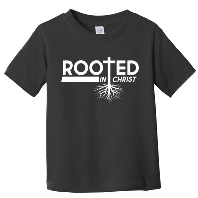 Rooted In Christ Tree Roots Toddler T-Shirt