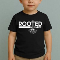 Rooted In Christ Tree Roots Toddler T-Shirt