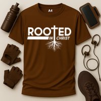 Rooted In Christ Tree Roots Performance Shirt