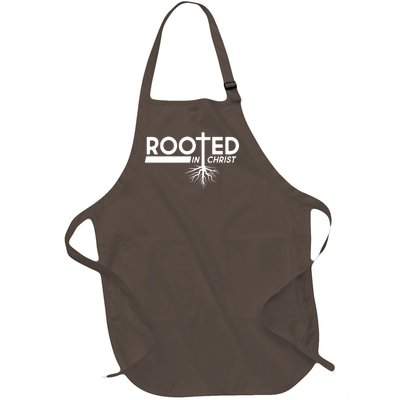 Rooted In Christ Tree Roots Full-Length Apron With Pockets