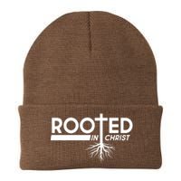 Rooted In Christ Tree Roots Knit Cap Winter Beanie