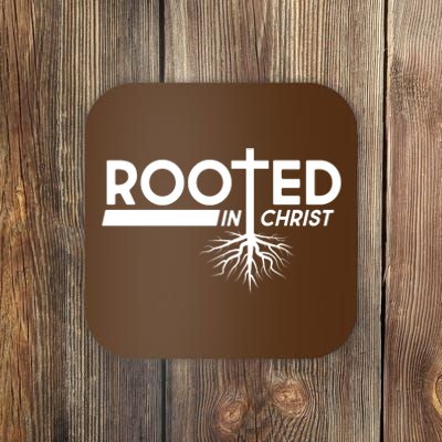 Rooted In Christ Tree Roots Coaster