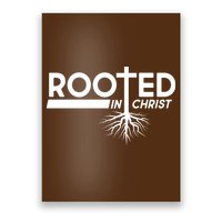 Rooted In Christ Tree Roots Poster