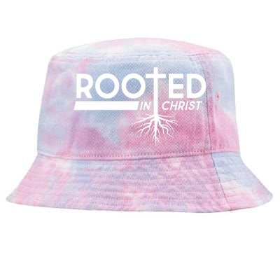 Rooted In Christ Tree Roots Tie-Dyed Bucket Hat