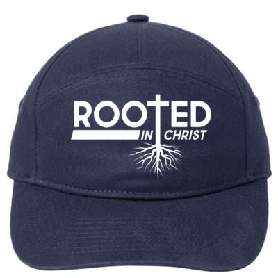 Rooted In Christ Tree Roots 7-Panel Snapback Hat