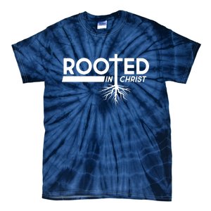 Rooted In Christ Tree Roots Tie-Dye T-Shirt