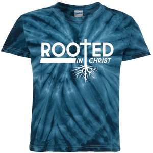 Rooted In Christ Tree Roots Kids Tie-Dye T-Shirt