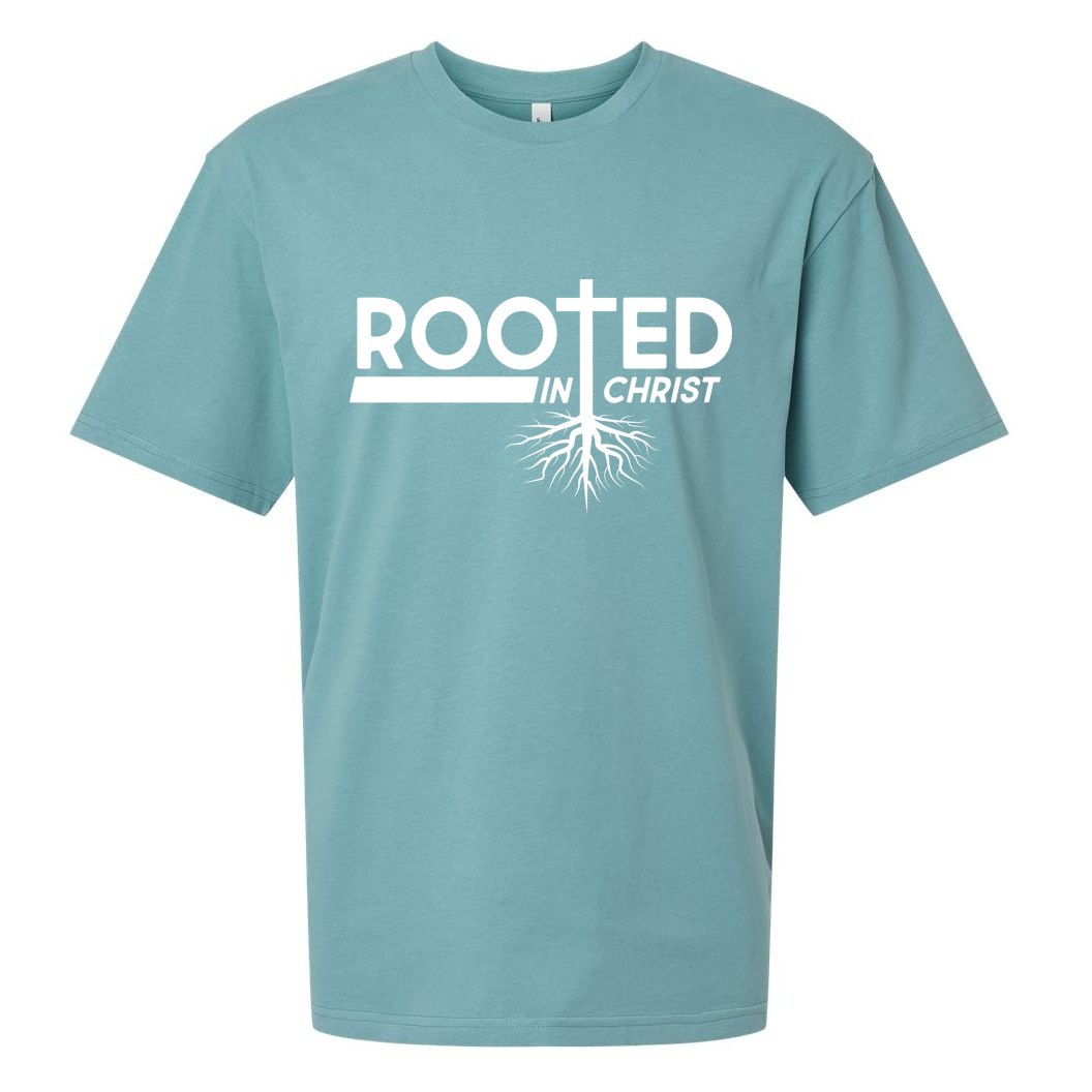 Rooted In Christ Tree Roots Sueded Cloud Jersey T-Shirt