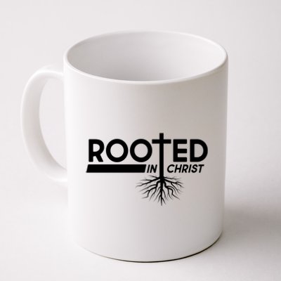 Rooted In Christ Tree Roots Coffee Mug