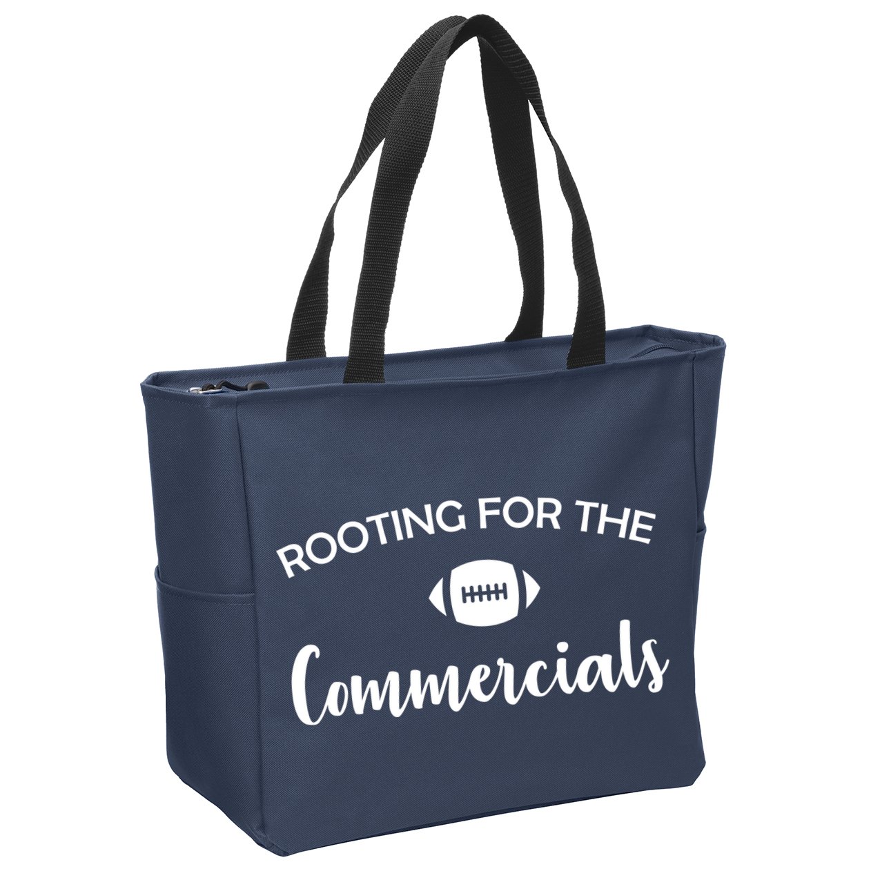 Rooting For The Commercials Zip Tote Bag
