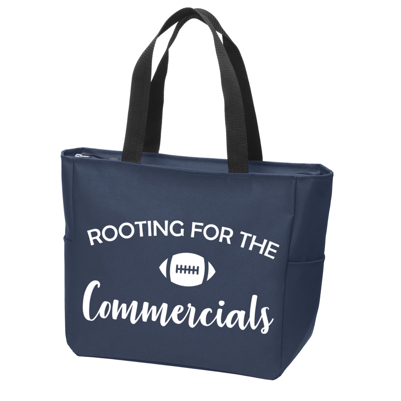 Rooting For The Commercials Zip Tote Bag